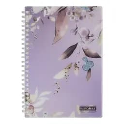 Зошит для нотаток BUROMAX, А5, 80 арк., клітинка, спіраль, пластикова обкладинка, BM.2587-48