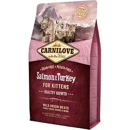 Сухой корм для котят Carnilove Cat Salmon&Turkey Kitten с лососем и индейкой 2 кг