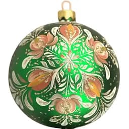 Ялинкова прикраса Санта Шоп Квіткова крижинка скло (4820001154337)