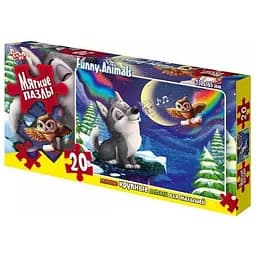 Мягкие пазлы Волк Danko Toys S20-09-12, 20 элементов