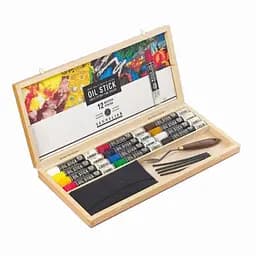 Набір олійної фарби у формі пастелі Sennelier, 12 шт, дерево