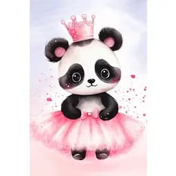 Полотно на ХДФ з контуром Arteo Little Princess 20×30 бавовна акрил