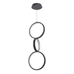 Потолочный светильник Brille подвесной светодиодный для спальни BL-848S/64W WW BK