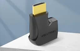 Перехідник Vention HDMI 90 Degree Male to Female Vertical Black (AIPB0-2) 2 штуки - мініатюра 3