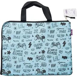 Папка школьная ZiBi Школа горизонтальная с ручками А4 голубая (ZB.705528-14)