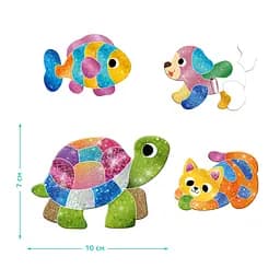 Магнітний набір для творчості з фольгою Домашні улюбленці DoDo 200298, 4 магніти - мініатюра 3