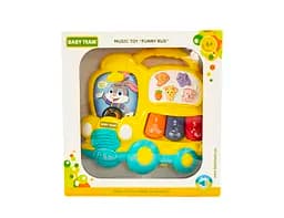 Музична іграшка Baby Team Веселий автобус жовтий (8633_желтый) - мініатюра 3