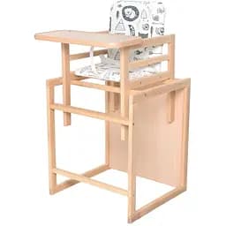 Стільчик для годування Quest білий, трансформер, 2-х точ.ремені, білий