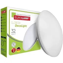 Світильник Eurolamp LED T13 32W 4000K круглий накладний матовий deco (LED-NLR-32W-T13) 