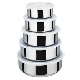 Набір судочків з нержавіючої сталі Frico Fru-438 10/12/14/16/18 см 5 шт.