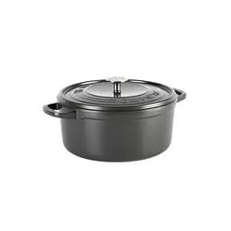 Каструля з кришкою GreenPan Featherweights 28 см 6,3 л з керамічним покриттям чорний (CC005057-001)