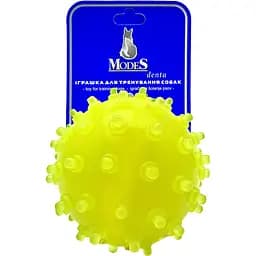 Игрушка для собак Modes Denta мяч мина М 7.5 см желтая