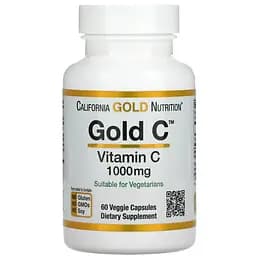 Витамин С California Gold Nutrition Gold Vitamin C 1000 mg 60 капсул