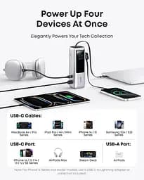 Портативний зарядний пристрій 25000 mAh 165W PD Built-In Double USB-C Cables Silver Anker teh0027061 - мініатюра 6