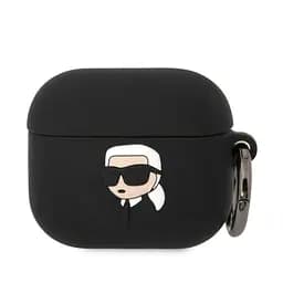 Силиконовый чехол Karl Lagerfeld 3D Logo NFT Karl Head для Airpods 3 Black (57983112330)