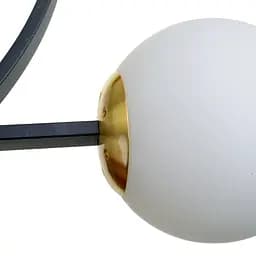 Люстра стельова Brille в спальню Е27 60W BK/WH (BR-01 644C/3) - мініатюра 7