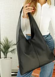 Сумка жіноча Sambag HOBO M чорний 35 х 40 х 8 см (53200001) - мініатюра 6