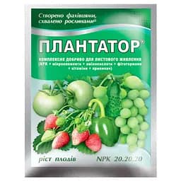 Добриво "Плантатор" ріст плодів 20.20.20 25 г