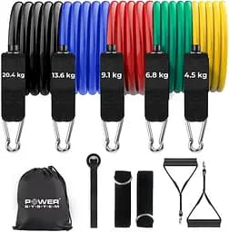 Набір трубчастих еспандерів Total Expander Set 5 шт. Power system 4.5-20.4 кг fit0011930 - мініатюра 2