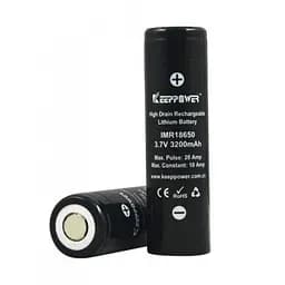 Акумулятор Keeppower IMR18650 3000 mAh (Samsung INR18650-30Q) (Чорний) - мініатюра 2