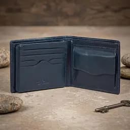 Чоловіче портмоне Tony Perotti Italico 3620 blu (90055) Темно-синє - мініатюра 5