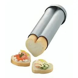 Форма хлібна для випікання хліба у формі серця із нержавіючої сталі з кришкою, Kitchen Master Сірий 86390