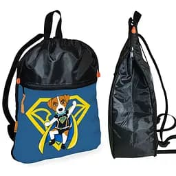 Рюкзак-мешок для обуви,спортивной формы Пес Патрон детская сумка для сменки с расширителем (01359)