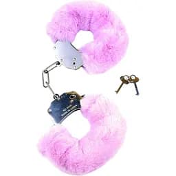 Наручники с мехом Fetish Boss Series Furry Cuffs фиолетовые