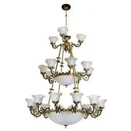 Люстра подвесная Brille прованс E27 60W BZ (BKL-684S/24)