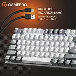 Клавіатура GamePro Genesis Metallic 100% Red switches (MK144G) - мініатюра 6