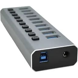 Розгалужувач Хаб Voltronic 6 порту USB 3.0 + 4 порти QC3.0 з перемикачами на кожен порт DC12V4A