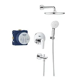 Душова система прихованого монтажу Grohe BauEdge з Tempesta 250 25291000, Хром - мініатюра 2
