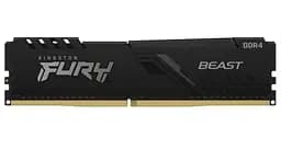 Пам'ять 16Gb x 2 (32Gb Kit) DDR4, 3200 MHz, Fury Beast, Black, 16-18-18, 1.35V, з радіатором Kingston teh0020256 - мініатюра 2