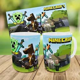 Набір дитячий Майнкрафт Кріпер "Minecraft" рюкзак 36х27см сумка-бананка, кружка з принтом для хлопчика (01552) - мініатюра 9