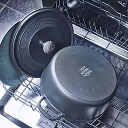 Каструля з кришкою GreenPan Featherweights 28 см 6,3 л з керамічним покриттям чорний (CC005057-001) - мініатюра 6
