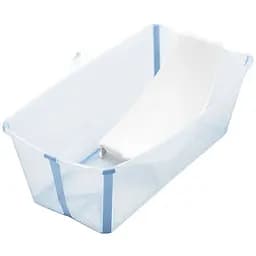 Набір Stokke Flexi Bath: ванночка складна та адаптер, блакитний (531513)