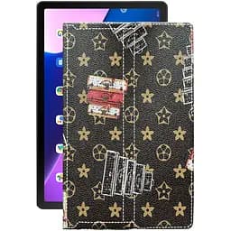 Чехол StatusCASE из экокожи для планшета Lenovo Tab M10 Plus (3rd) Луи-Витон-коричневый