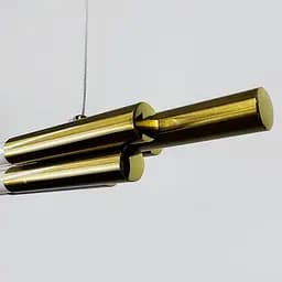 Латунний трубчастий LED світильник у корпусі 130 см | Line F | Арт. MJ351-1300L AB - мініатюра 3