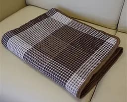 Покривало бавовняне Vladi 170х210 бежево-коричневе (1206)