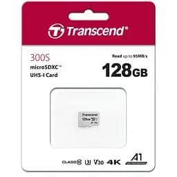 Карта пам'яті Transcend microSDXC 300S 128GB UHS-I U3 [TS128GUSD300S] [71411] - мініатюра 3