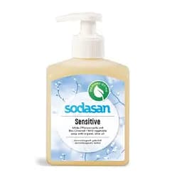 Органічне рідке мило Sensitiv для чутливої та дитячої шкіри SODASAN 300 мл