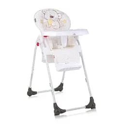 Регулируемый стул для удобного кормления младенцев Dulce White Teddy Bear Lorelli Белый с желтым