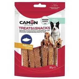 Смужки з м'яса лосося Camon (80г), ласощі для собак