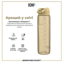 Пляшка для води ION8 1000 мл (ЕКО пляшка) BPA Free Desert (I8RF1000DES) - мініатюра 6