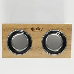 Hollky Base XL40 — миски на підставці для великих собак (2 × 1,8 л, висота 40 см) - мініатюра 6