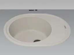 Кухонна мийка Adamant Ovum 615x495x200 Бежевий avena 1824296100406 - мініатюра 2