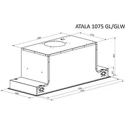 Витяжка вбудована Gunter&Hauer ATALA 1075 GL [157414] - мініатюра 6