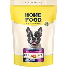 Гіпоалергенний сухий корм для дорослих собак малих та середніх порід Home Food Adult Mini/Medium Телятина з овочами 1.6 кг