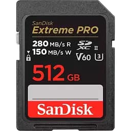 Карта памяти SanDisk 512GB SDXC class 10 UHS-II U3 V60 (SDSDXEP-512G-GN4IN)