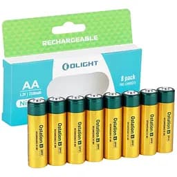 Набір акумуляторів AA 8 шт. Olight B Pro 2100mAh (B Pro AA) - мініатюра 2